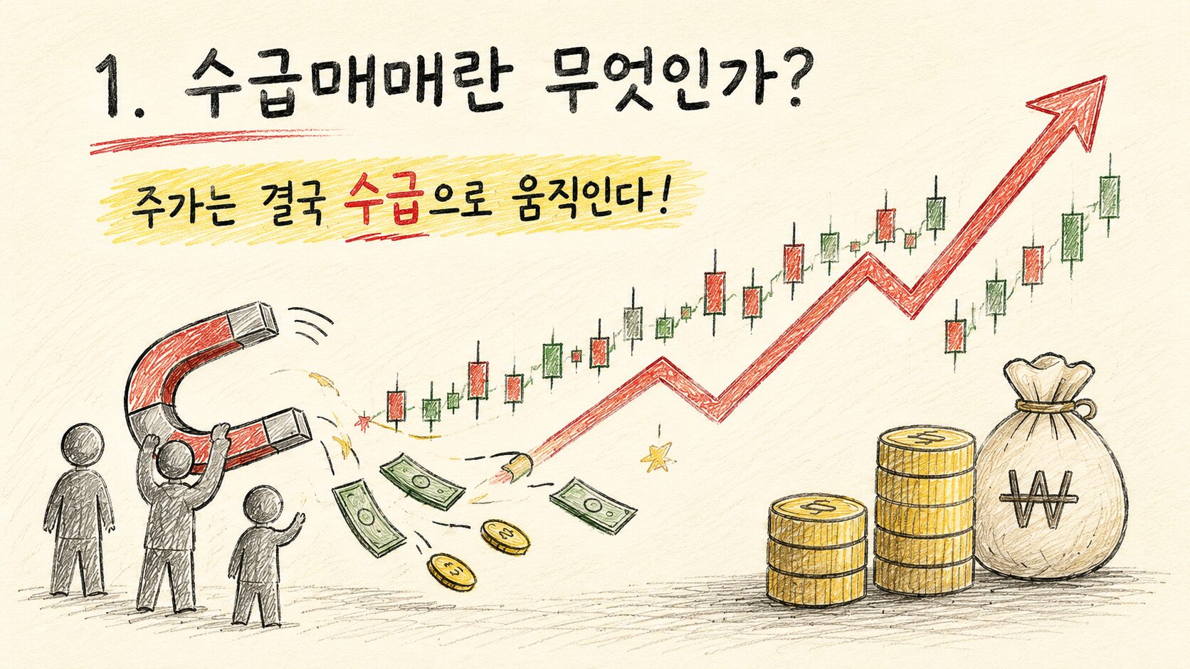 수급매매란 무엇인지 설명하는 교육용 이미지 1