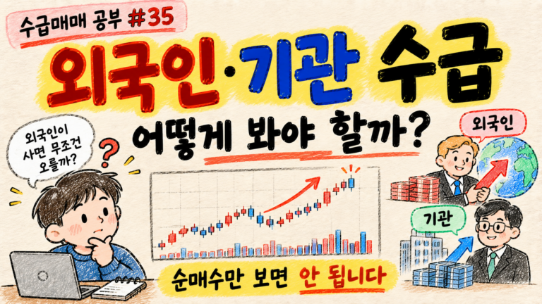 외국인 기관 수급을 공부하는 수급매매 공부 35 대표 이미지